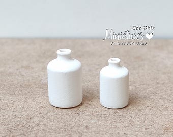 Botella de lados rectos en miniatura a escala 1:12, accesorios de decoración para casa de muñecas