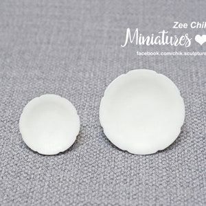 Miniature plates ( Blossom ) scale 1:12  doll house decorations accessories