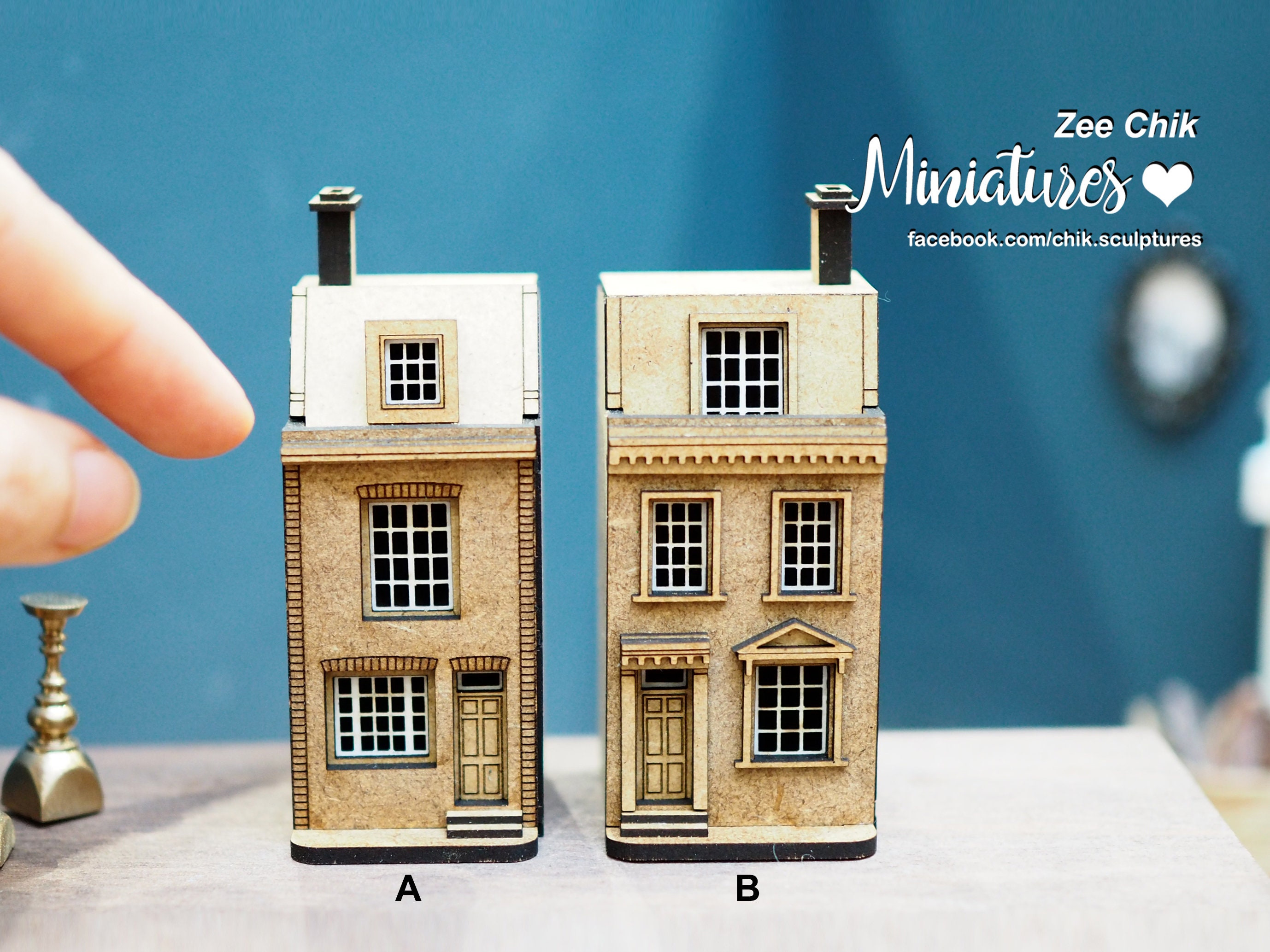 Miniature Scale 1:144 ( A or B ) mini house doll house