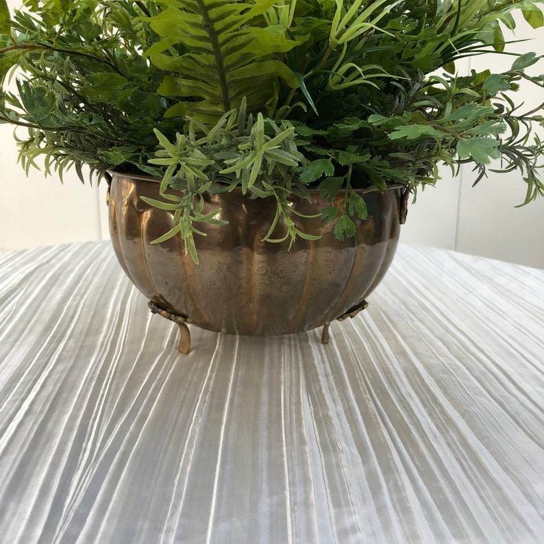 Silk Plant Arrangement Artificial Plant Green Lace Ferns Lime Etsy