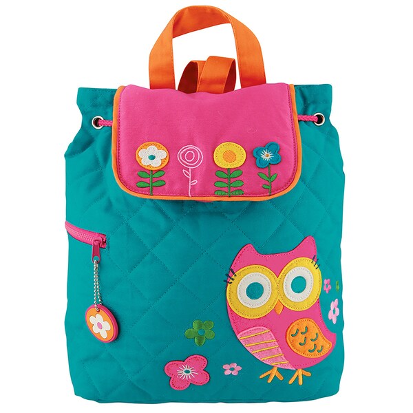 Personalized Quilted Kids Backpack, Monogram Quilted Backpack, Stephen Joseph Backpack, Kids Backpack, Preschool Backpack, Owl, Mermaid, MVP