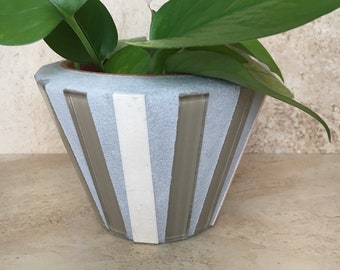 Mozaïek flower pot, kleine rustieke indoor plantenbakken, sappige potten, outdoor planter, keuken plant opslag, handgemaakte containers, Terras potten