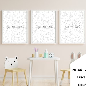 Foster Care Room Print Set 16 x 20l Adoption Print l Polka Dots l Room at our table l Room in our hearts l Welcome Prints l Foster Care Art