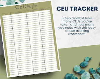 CEU-Tracker zum selbst Ausdrucken (Digitaler Download)