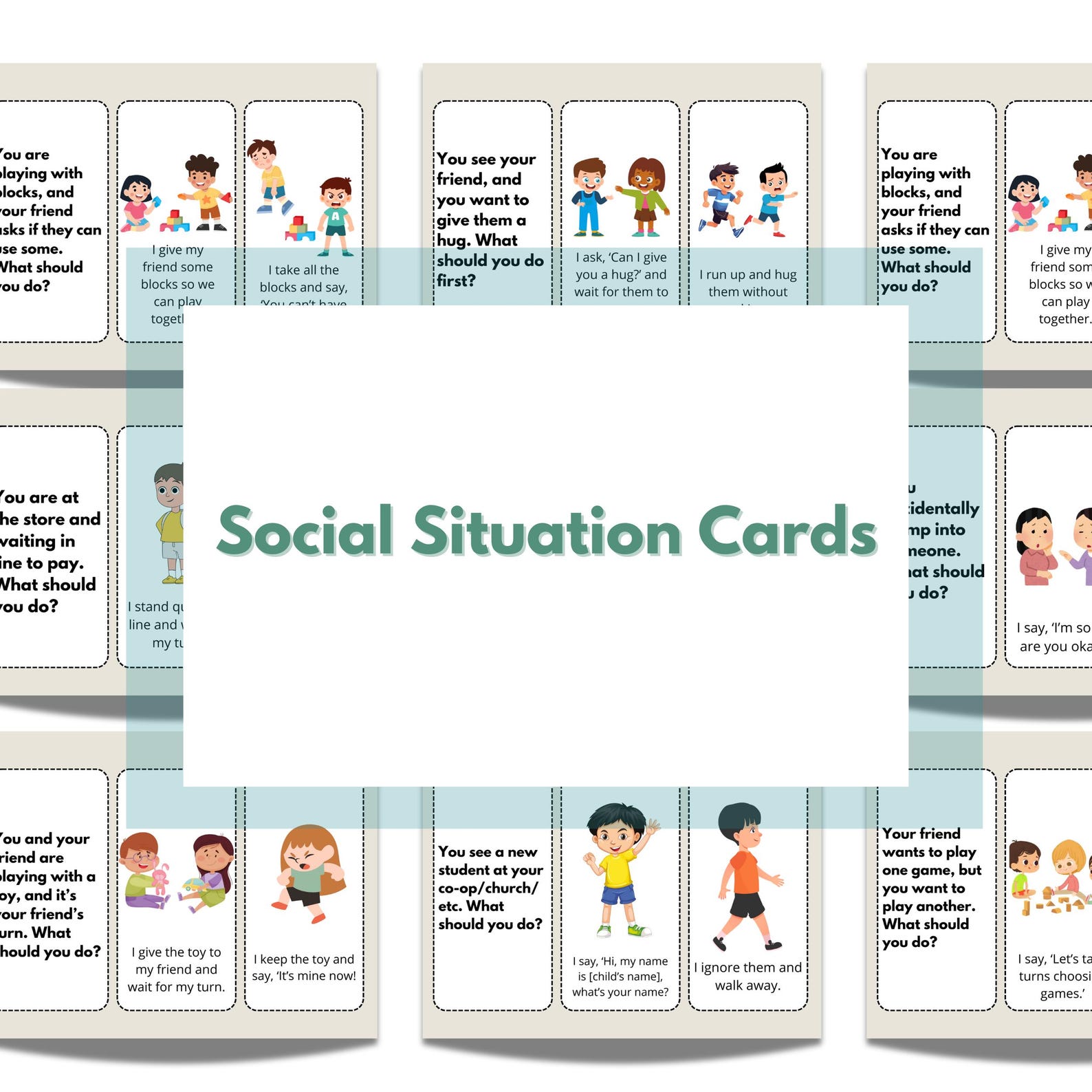 Visual Autism Homeschool Learning Pack: Printables for Socializing ...