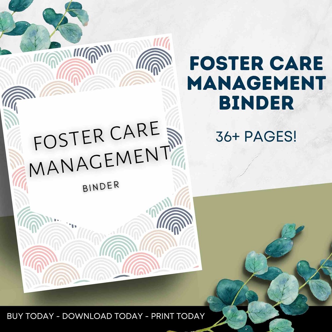Foster Care Binder / Adoption Organization + Management Binder . 8.5 X ...