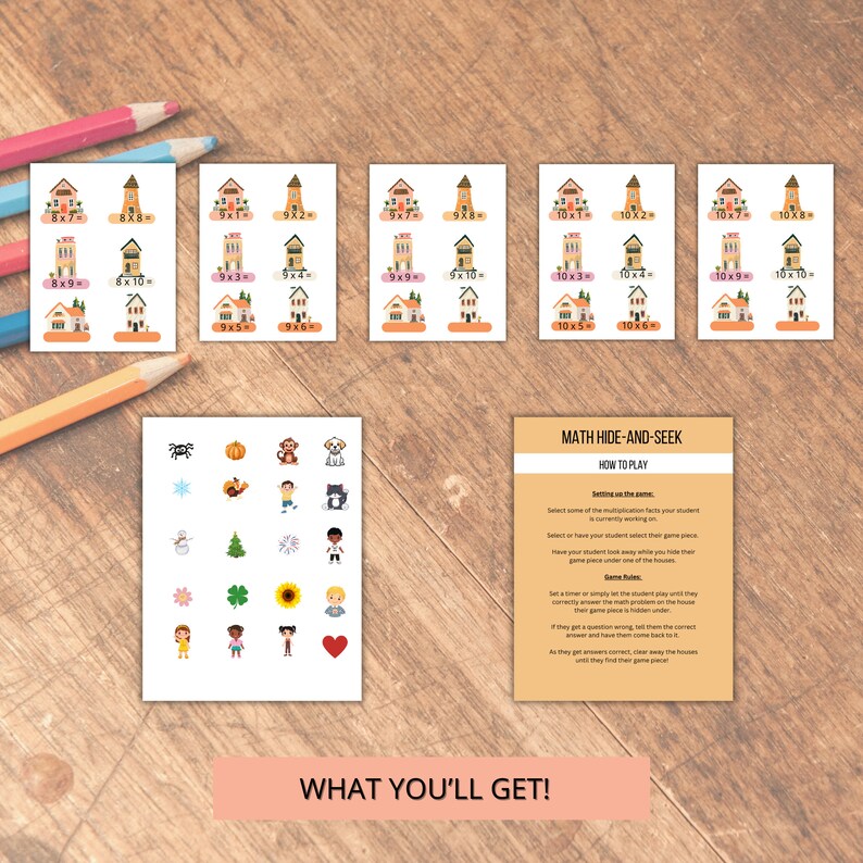 Printable Hide & Seek Multiplication Game: Fun Way to Master ...