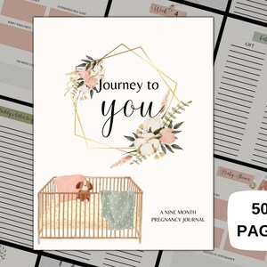 Pregnancy Journal and Planner , Pregnancy Gift , Printable Baby Book