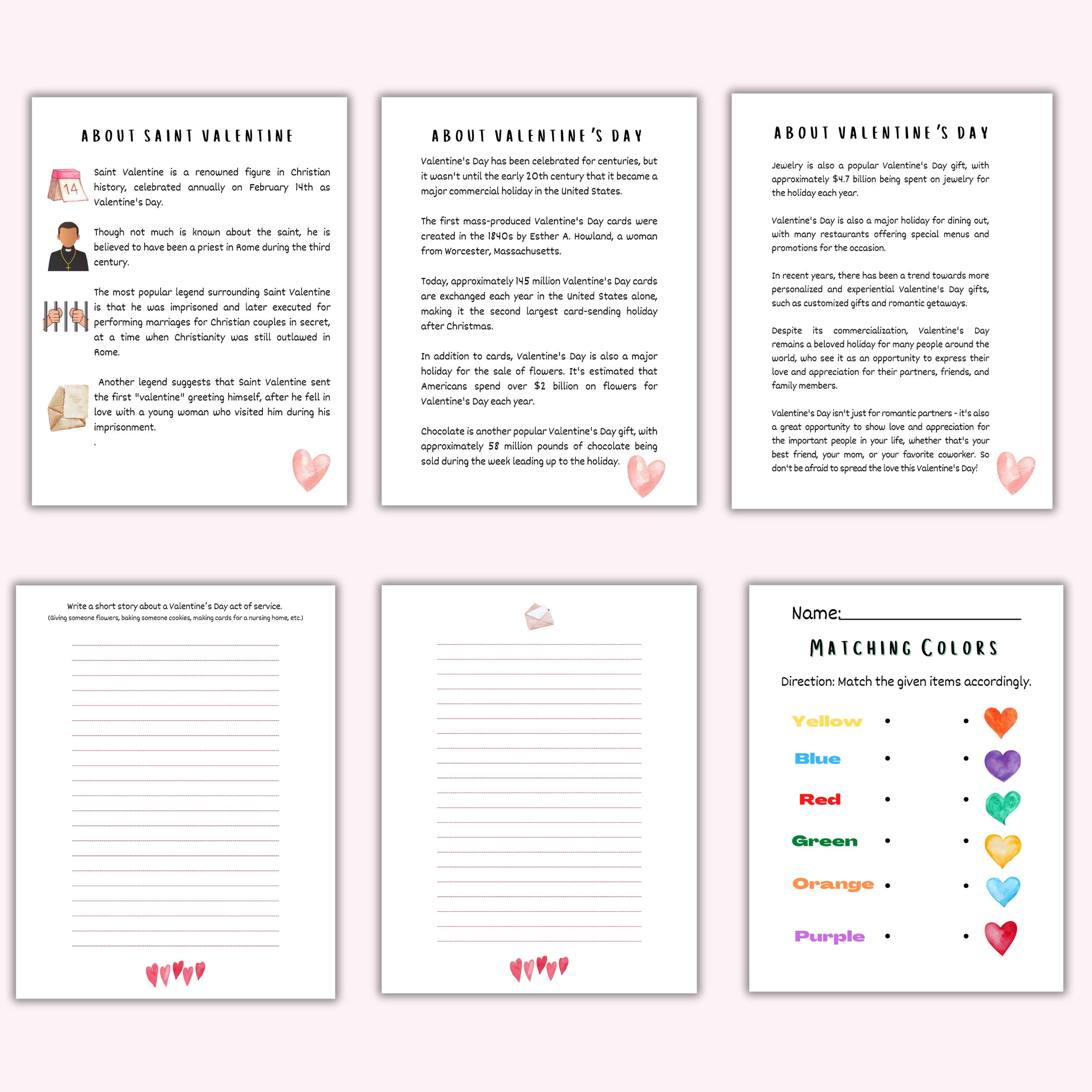 Valentine's Day and Saint Valentine Unit Study for Homeschool Designed ...