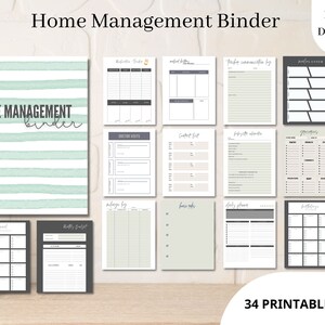 Home Management Binder l Home Organization Binder l Home Organization l Bill Binder l Finance Binder l Home Binder
