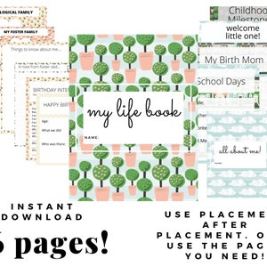 Foster Care Life Book / foster care book / gender neutral life book / adoption lifebook / Foster care organization / adoption organization