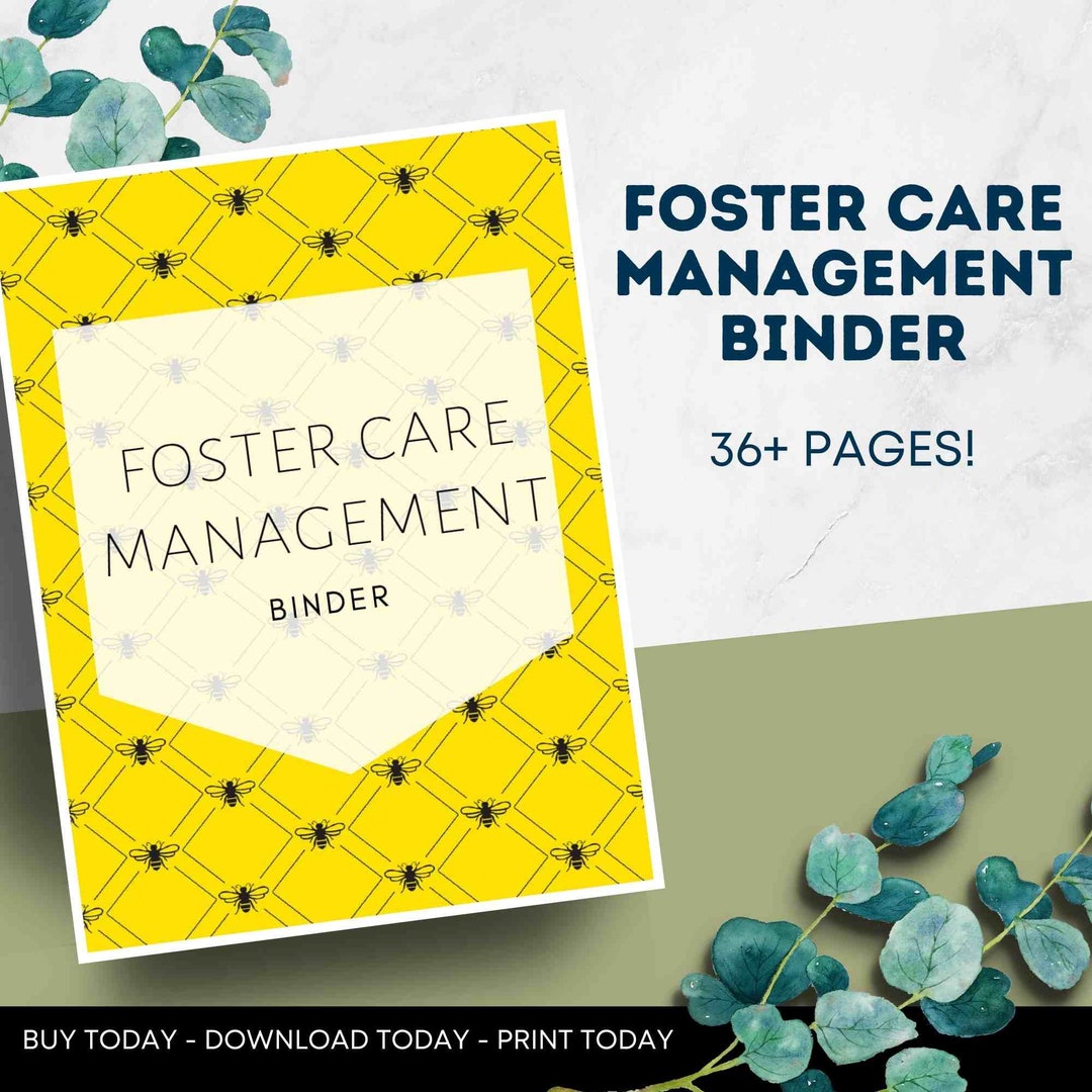 Foster Care Binder / Adoption Organization + Management Binder . 8.5 X ...