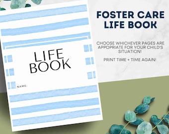Foster Care Life Book: Fillable Pages, Gender Neutral (Digital Download)