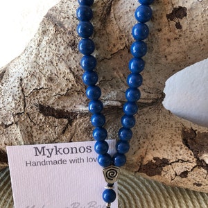 Greek koboloi / worry beads / anti stress/ anti smoke / Greek traditional handmade resin kompoloi Blue