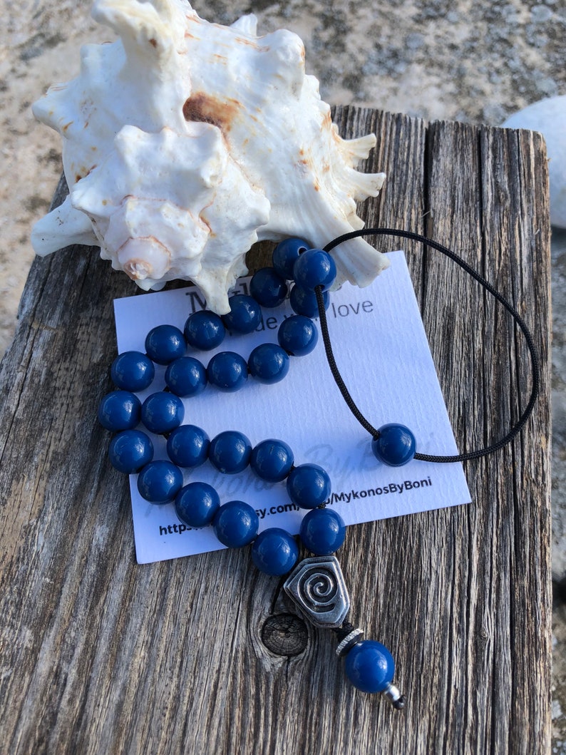 Greek koboloi / worry beads / anti stress/ anti smoke / Greek traditional handmade resin kompoloi image 9