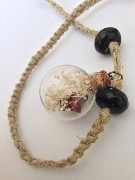 Items similar to Glass ball necklace on Etsy