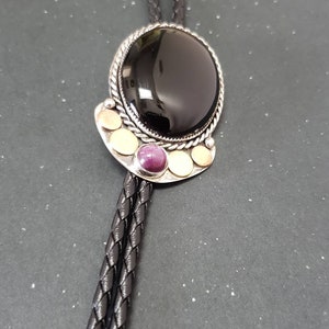 Onyx Bolo tie image 3