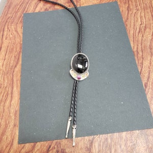 Onyx Bolo tie image 6