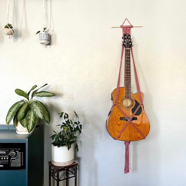 Macrame Guitar Hanger