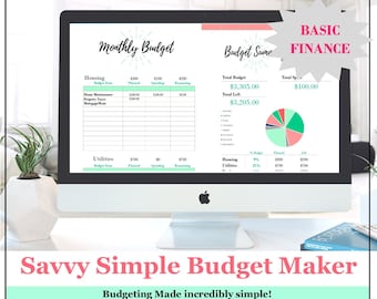 excel family budget expense system income tracker etsy