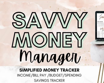 Monthly Budget Digital Financial Planner Excel Template Finance Tracker