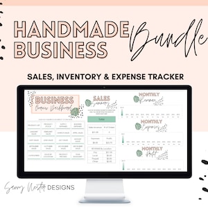 Small Business Tracker, Bookkeeping template, Inventory management, Orders, Pricing, Excel