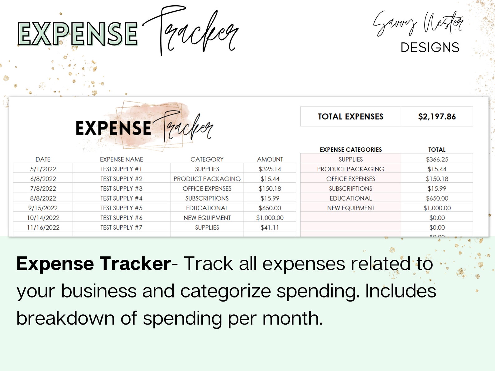 Digital Business Planner Etsy Small Business Excel Template - Etsy