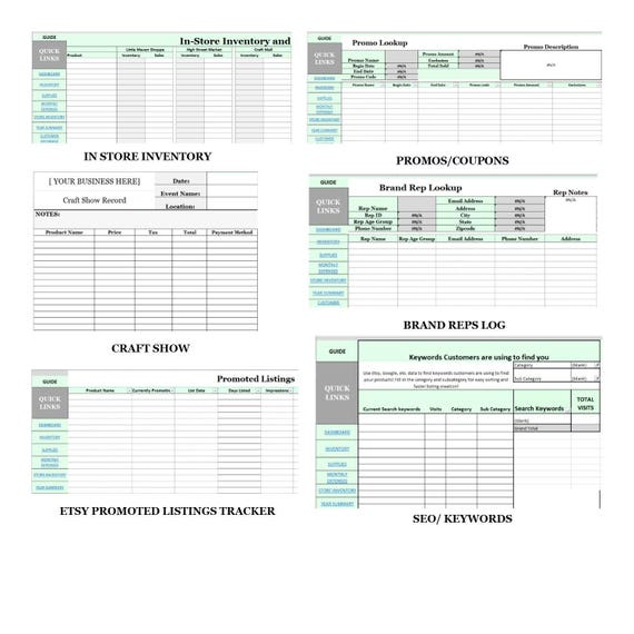 etsy business organizer etsy shop organizer small business etsy