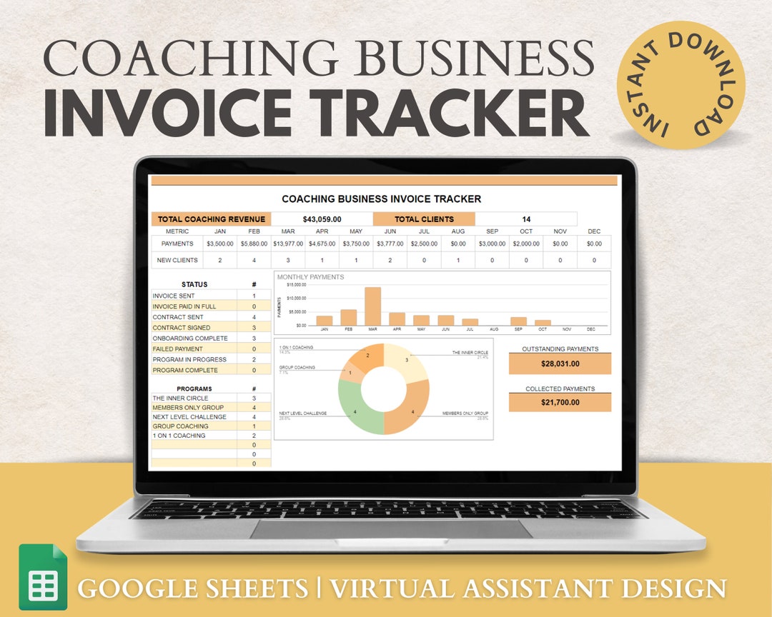 Small Business Expense Tracker & Sales Business Etsy