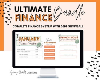 Financial Planner - Personal Finance spreadsheet with a Debt Snowball Payoff, Savings and Bill Tracker