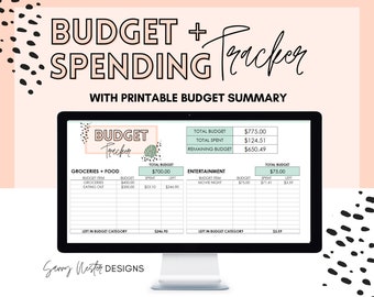 Excel Budget Template -  Expense Tracker digital Financial Planner spreadsheet