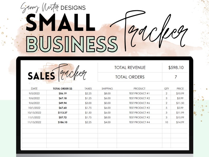 Digital Business Planner Etsy Small Business Excel Template - Etsy