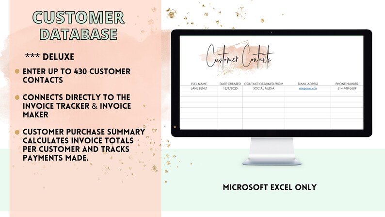 Digital Business Planner Etsy Small Business Excel Template - Etsy