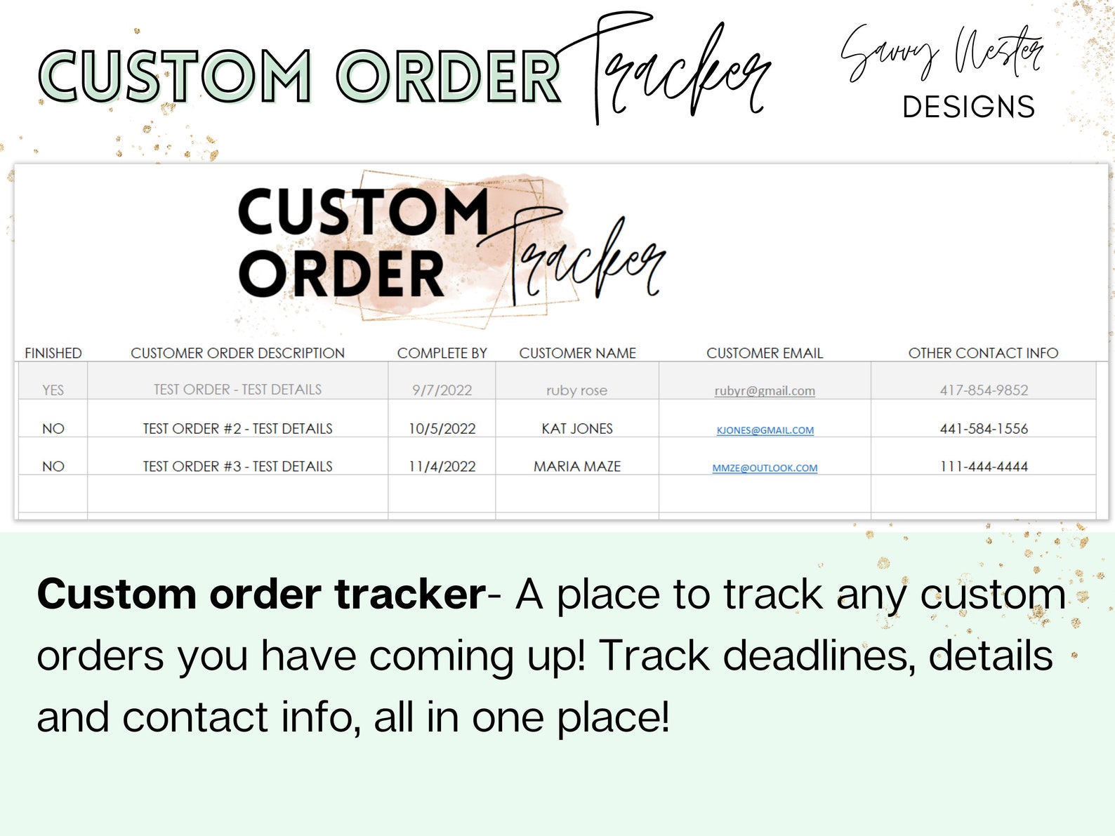 Digital Business Planner Etsy Small Business Excel Template - Etsy