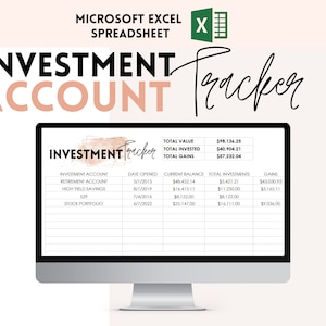 Financial Planner, Investment property, Excel Template, personal finance tracker, budget binder, savings, digital, spreadsheet