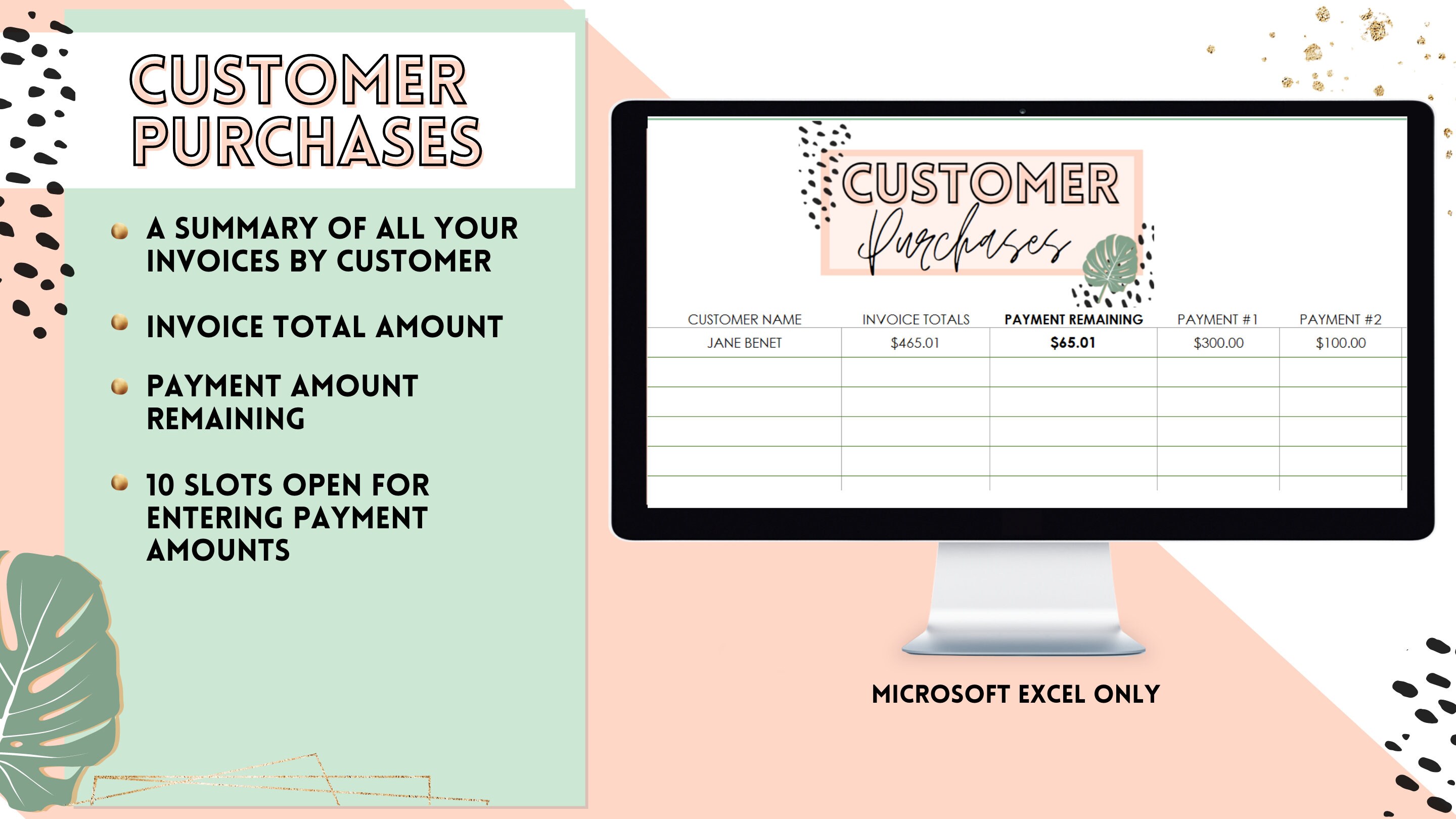 Invoice Template Business Planner Client Tracker - Etsy