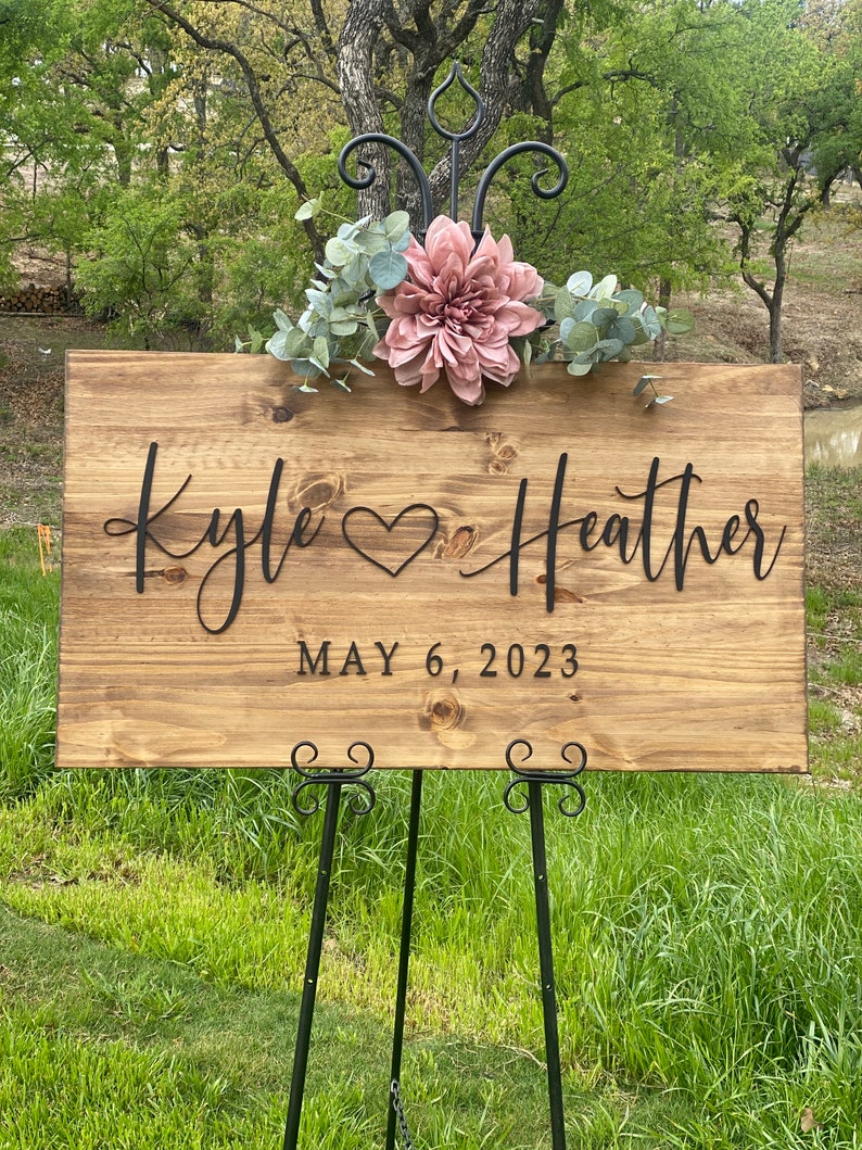 Wedding Welcome Sign Wedding Entrance Sign Rustic Wedding Decor Rustic Wedding Sign Wedding Venue Sign Country Wedding Bestselle 画像 3