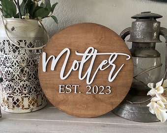 Wedding Sign, Family Name Sign, Wedding Entrance Sign, Wedding Gift Rustic Wedding Decor Bridal Shower Sign Country Wedding, Holiday Gift