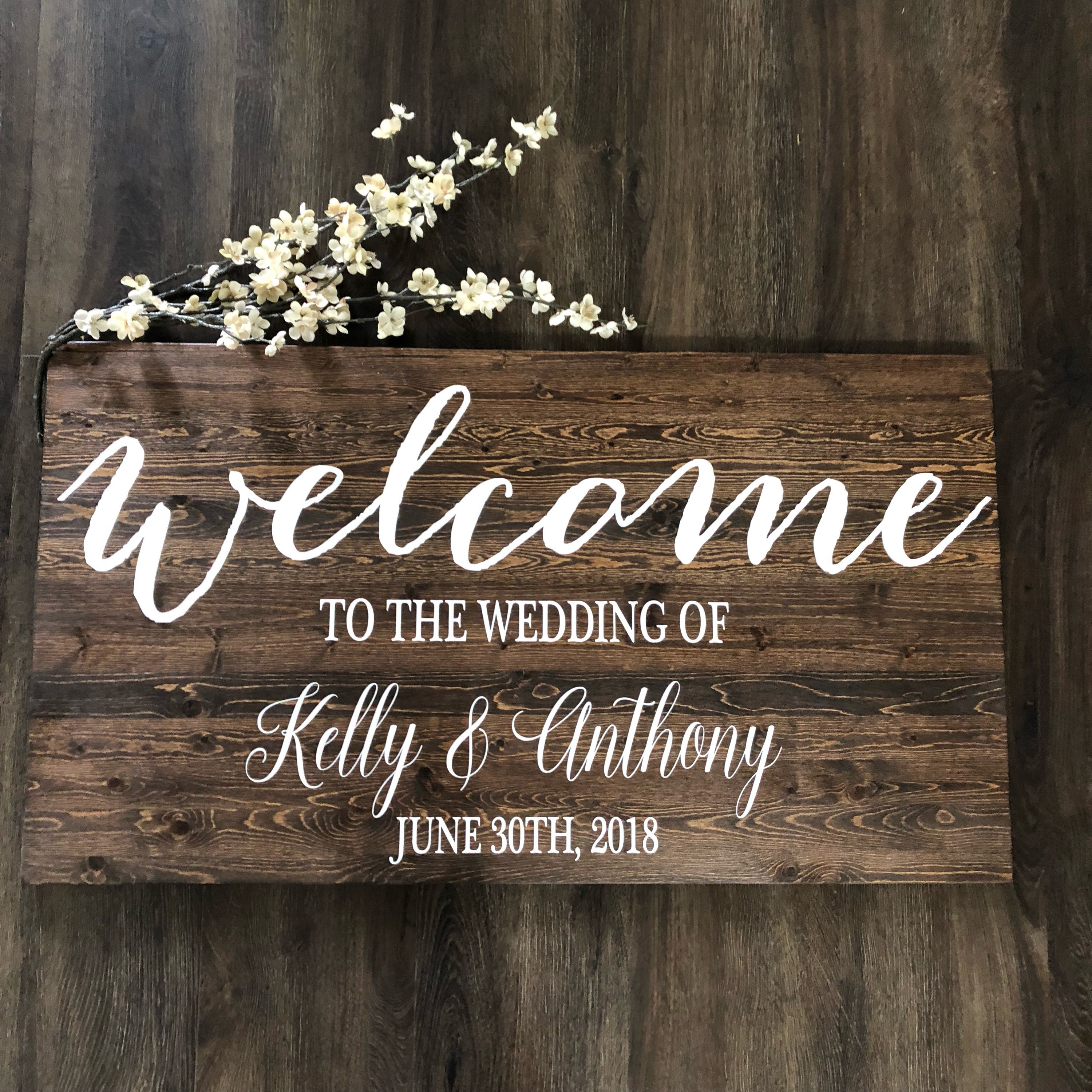 Wedding Welcome Sign / Rustic Wood Wedding Sign / Rustic Wedding Decor /  Country Wedding Bestseller Wedding Sign