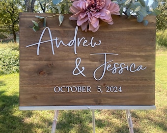 Wedding Welcome Sign | Wedding Entrance Sign | Rustic Wedding Decor | Rustic Wedding Sign | Wedding Venue Sign | Country Wedding Bestseller