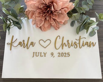Wedding Welcome Sign, Wedding Decor, Wedding Entrance Sign, Rustic Wedding Decor, 3D Wedding Welcome Sign, Couples Gift