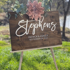 Wedding Welcome Sign Wedding Entrance Sign Rustic Wedding Decor Rustic Wedding Sign Wedding Venue Sign Country Wedding Bestselle image 7