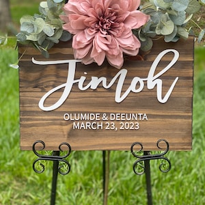 Wedding Welcome Sign Wedding Entrance Sign Rustic Wedding Decor Rustic Wedding Sign Wedding Venue Sign Country Wedding Bestselle image 2