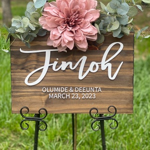 Wedding Welcome Sign Wedding Entrance Sign Rustic Wedding Decor Rustic Wedding Sign Wedding Venue Sign Country Wedding Bestselle image 8