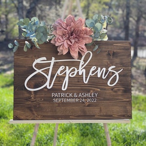 Wedding Welcome Sign Wedding Entrance Sign Rustic Wedding Decor Rustic Wedding Sign Wedding Venue Sign Country Wedding Bestselle image 1