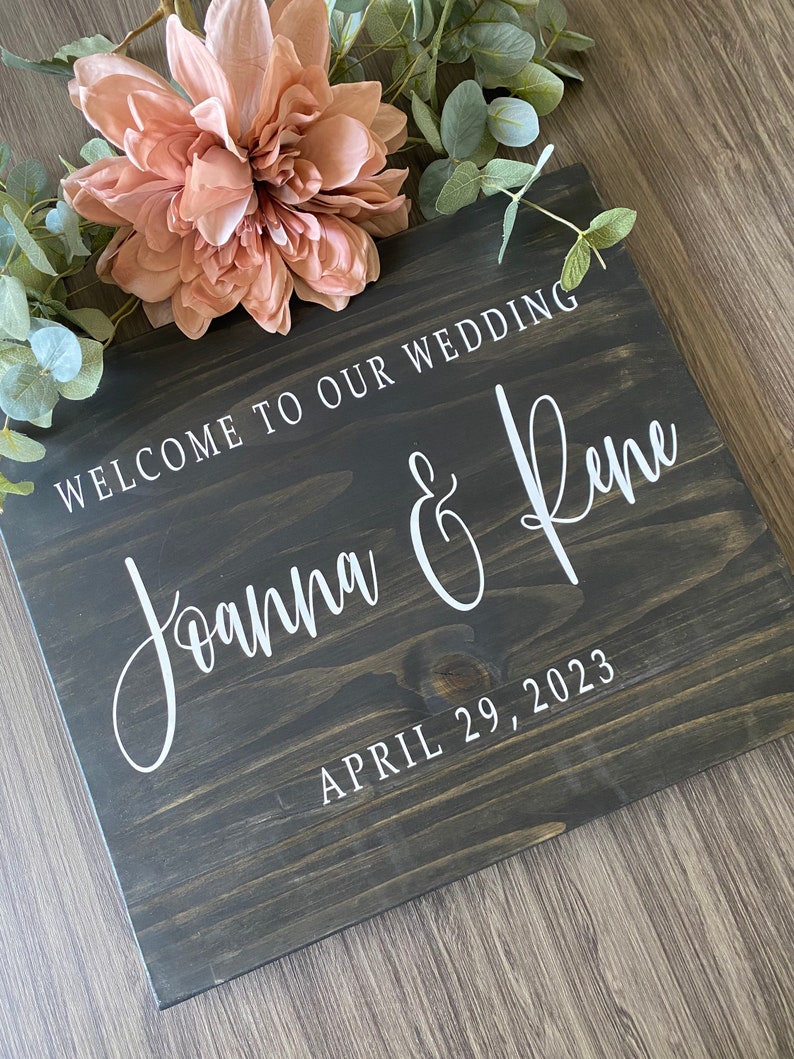 Wedding Welcome Sign Wedding Entrance Sign Rustic Wedding Decor Country Wedding Bestseller Wedding Sign image 8