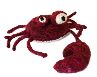 Knitting Pattern Finn the Fiddler Crab Pdf INSTANT DOWNLOAD
