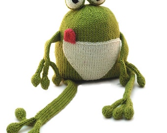 Knitting Pattern Frankie the Frog Pdf INSTANT DOWNLOAD