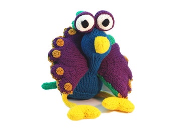 Knitting Pattern Pablo The Peacock Pdf INSTANT DOWNLOAD