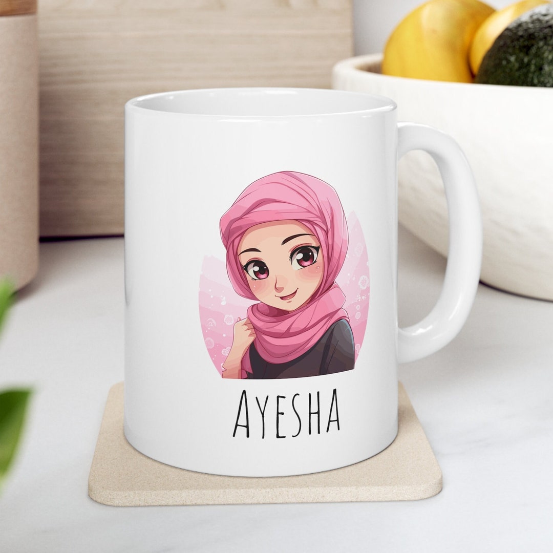 Personalized Hijabi Mug Hijab Girl Mug Muslim Girl Gift Etsy